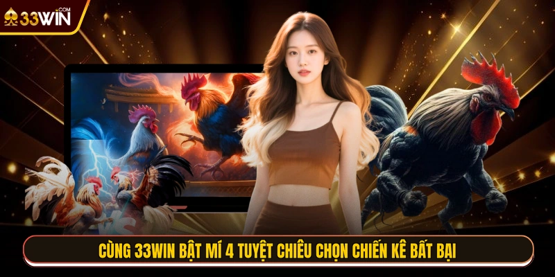 Cùng 33WIN bật mí 4 tuyệt chiêu chọn chiến kê bất bại